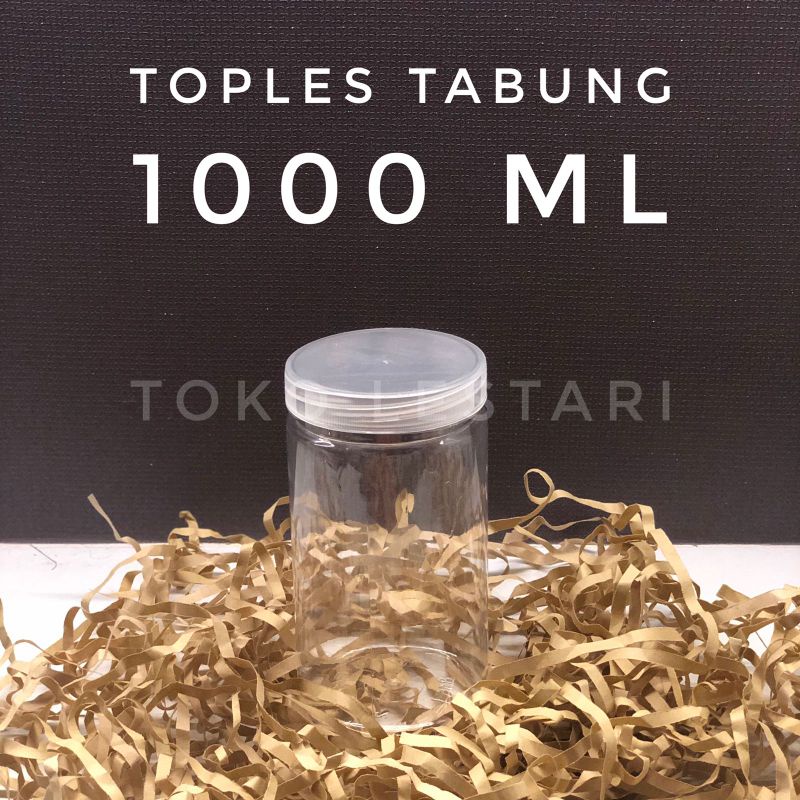 Toples Tabung / Toples Jar / Toples Plastik 1000 ml