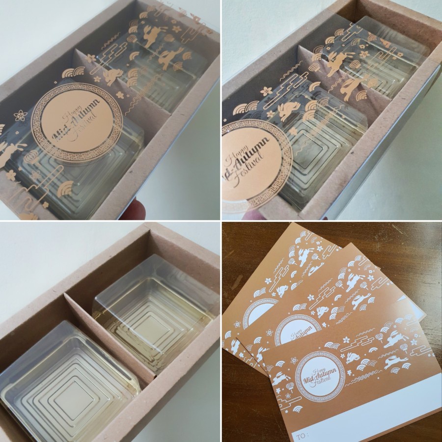 

5 Pcs Kardus Kotak Mooncake 100 gr Mika Mid Autumn Cokelat Sekat 2 Dus Eggtart Mini Packaging Hampers