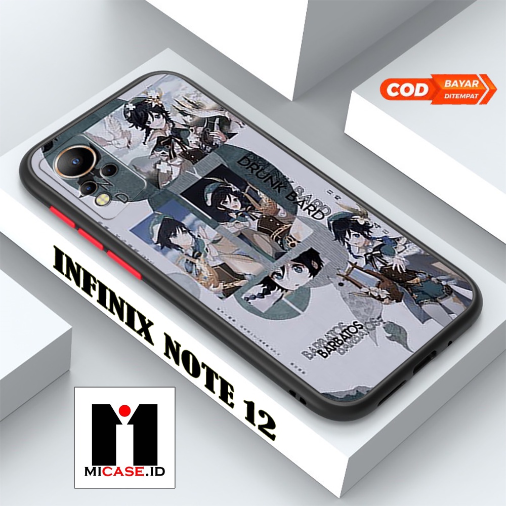Case INFINIX NOTE 12 - Casing INFINIX NOTE 12 Fashion Case Terbaru 2022 MI.CASE [ GENSHIN IMPACT ] S