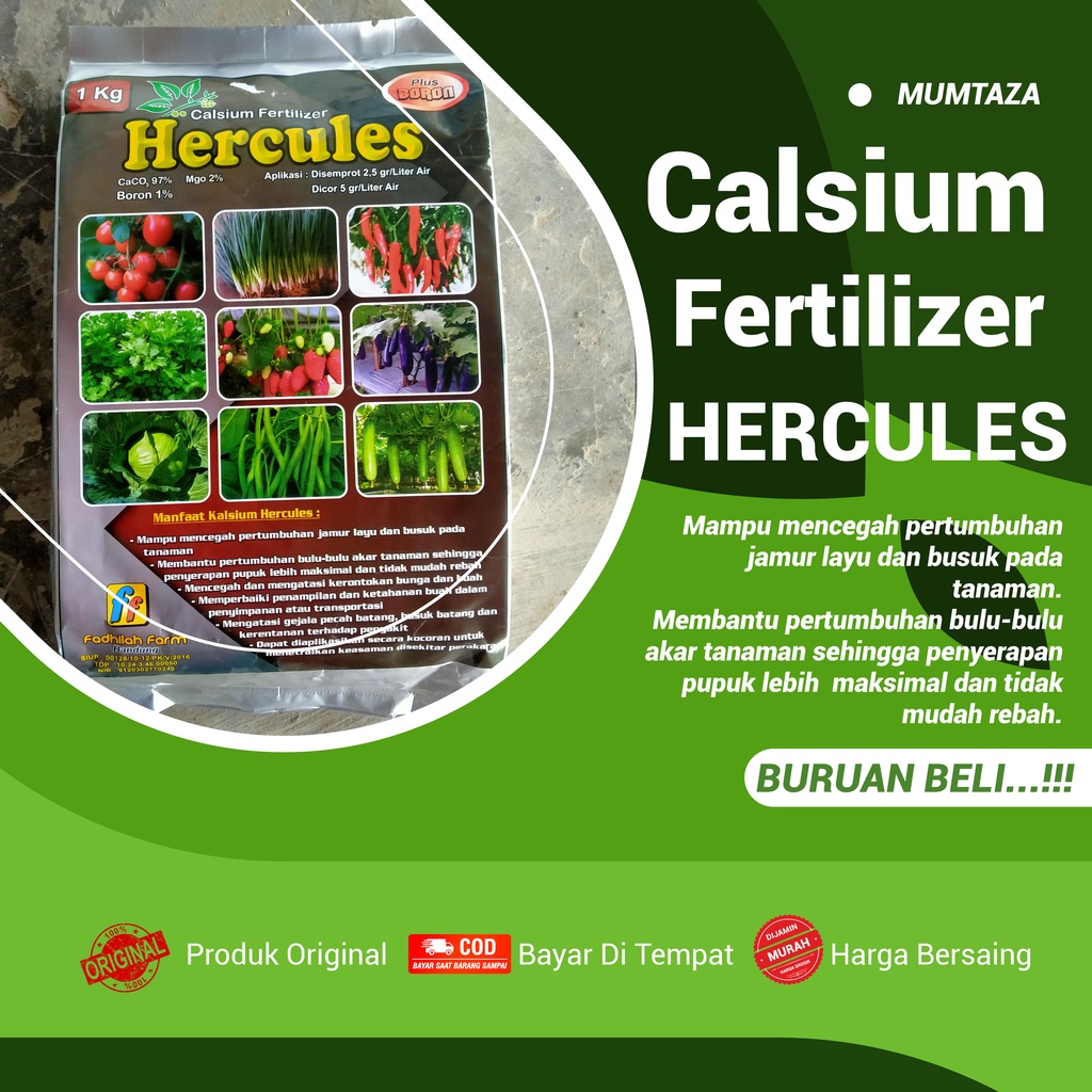 Jual Calsium Fertilizer Hercules Kg Plus Boron Kalsium Tanaman