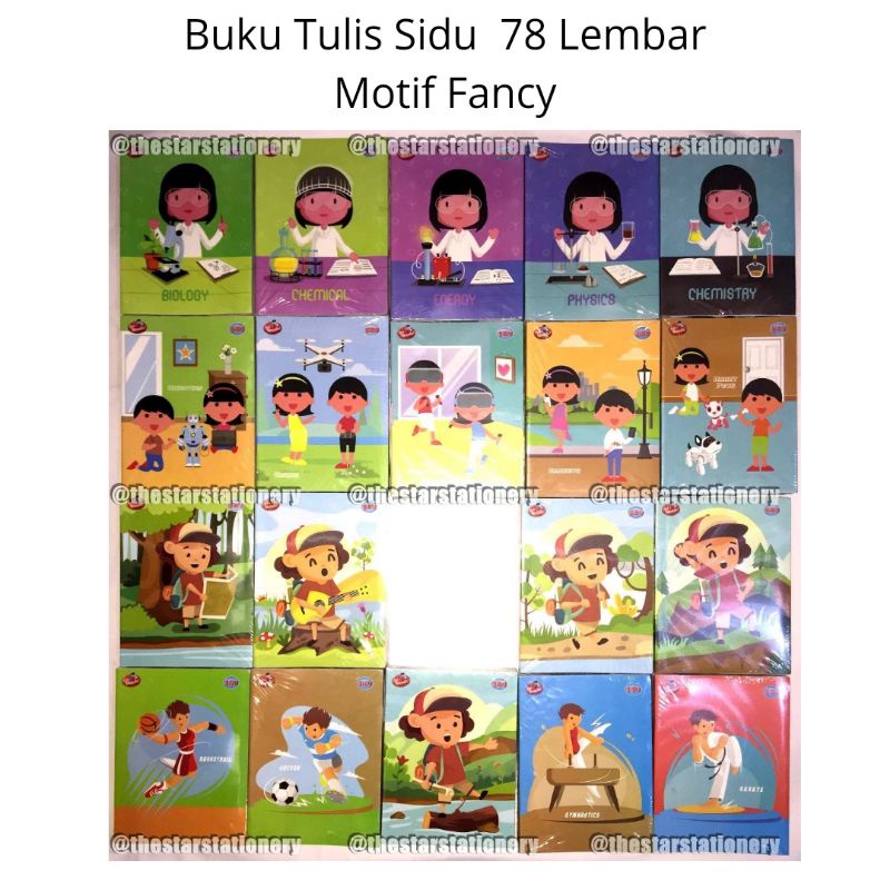 

(1 Pak isi 5 Buku) Buku Tulis SIDU 78 Lembar / Buku Tulis SIDU 78 (1 Pak/5)