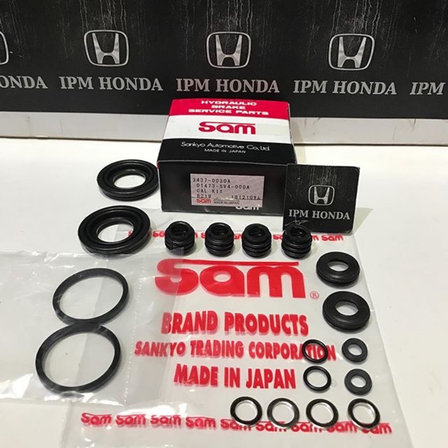 01473 SV4 SAM Unit / Assy Komplete Japan Karet Seal Rem Caliper Kaliper Belakang Honda Accord Maestro 1990-1993 Cielo 1994-1997 S84 S86 VTI VTIL 1998-2002 CM5 2003-2007 Civic Es Vtis Century 2001-2005 Civic FD1 FD2 2006-2011 FB FB2 2012-2015