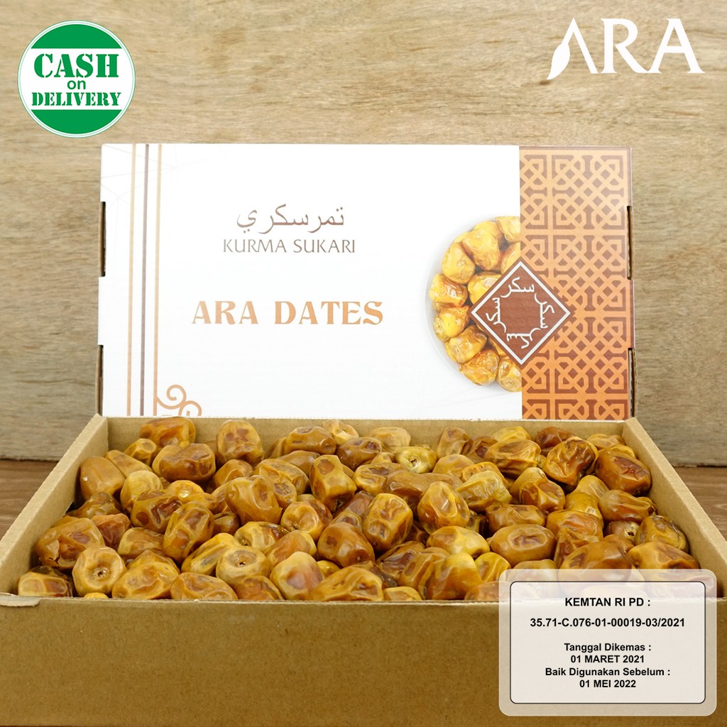 Kurma Sukari 3kg PREMIUM KEMTAN ARA DATES Lembut dan Basah