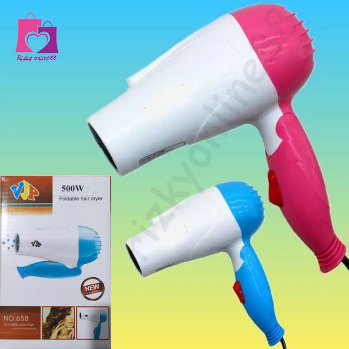 Rizkyonline88 hair dryer mini lipat / pengering rambut