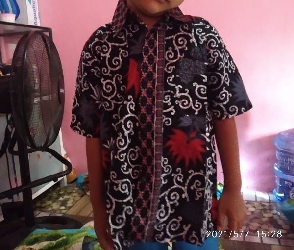 Baju Couple Keluarga Batik Couple Keluarga Sania Ruffle Ori Ndoro Jowi Dnt Motif Kembang Langit