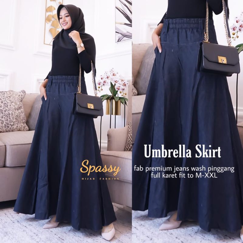 Umbrella Skirt by Spassy | Rok Jeans Wanita