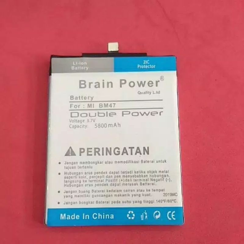 Baterai baterai xiaomi redmi 3 BM 47 brain power