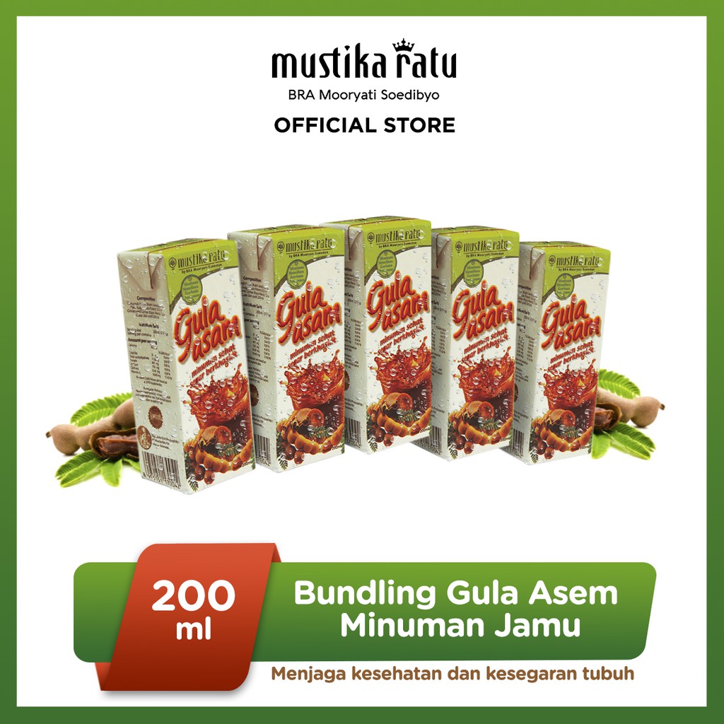 

Mustika Ratu Bundling 5 pcs Minuman Gula Asem 200ml