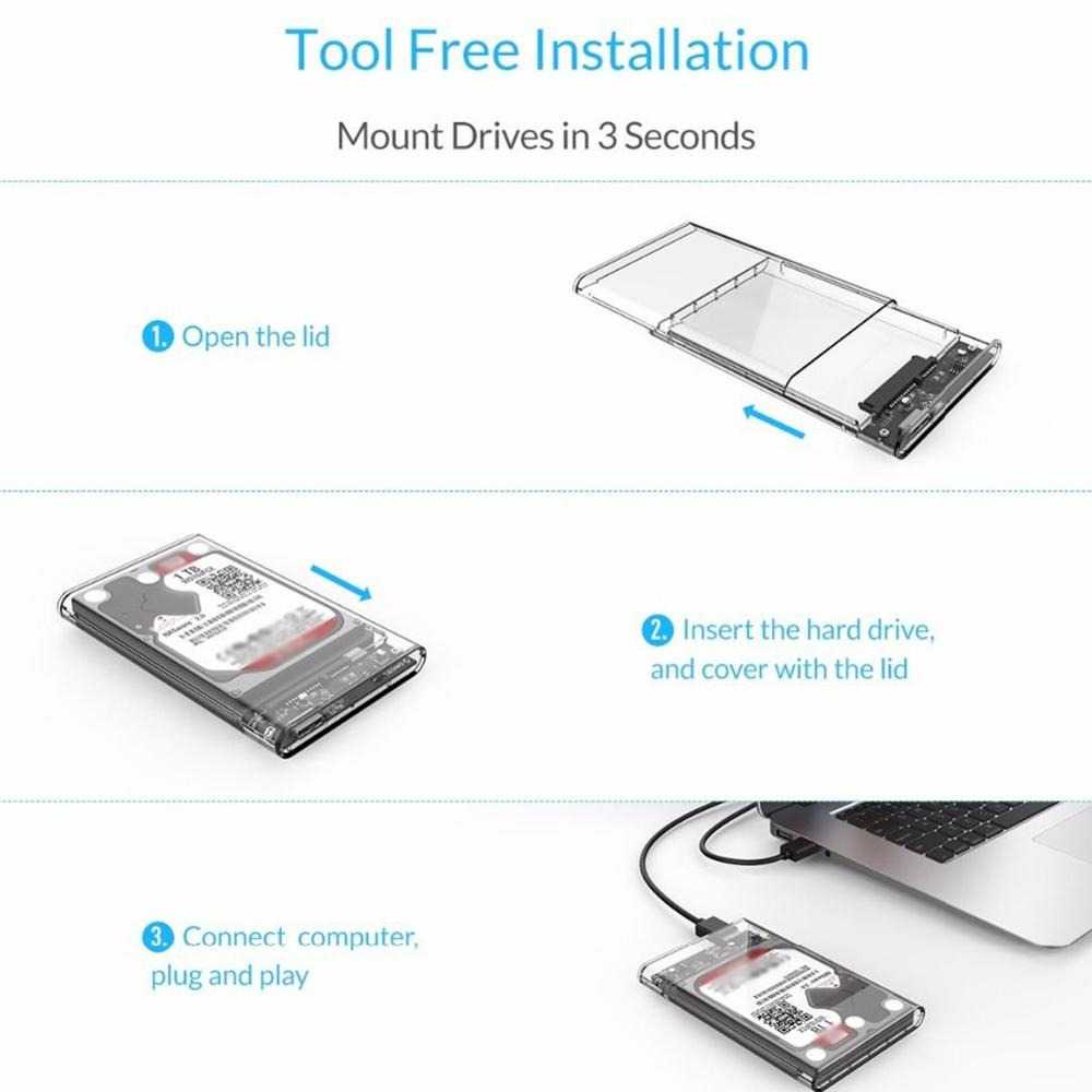 IDN TECH - WEIXINBUY Hard Drive Enclosure 2.5 Inch USB 3.0 - WX537