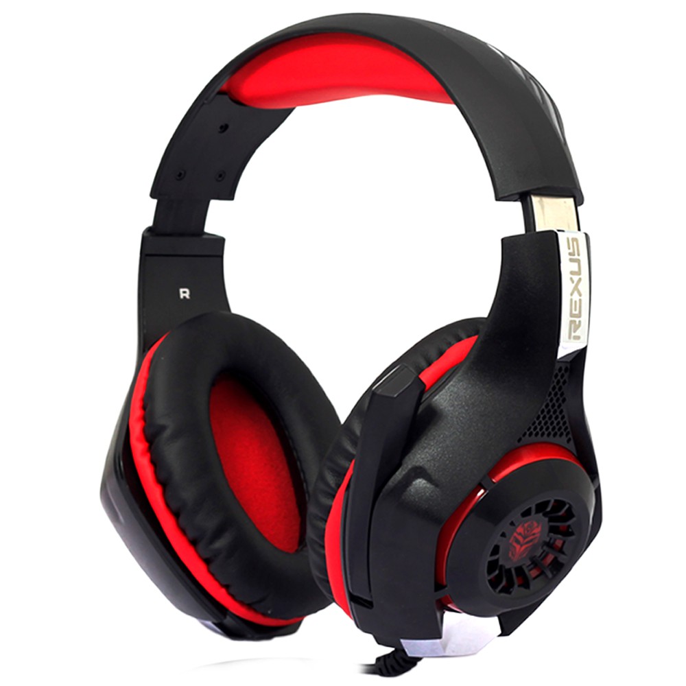 Trend-Rexus Vonix F55 Headset Gaming with LED- Merah