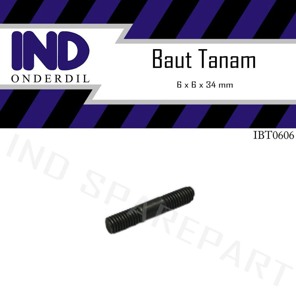 Baut-Baud Tanam 6x6-6 x 6 Insulator-Manipul-Intake-Manifold-Manifol-Intek/Knalpot