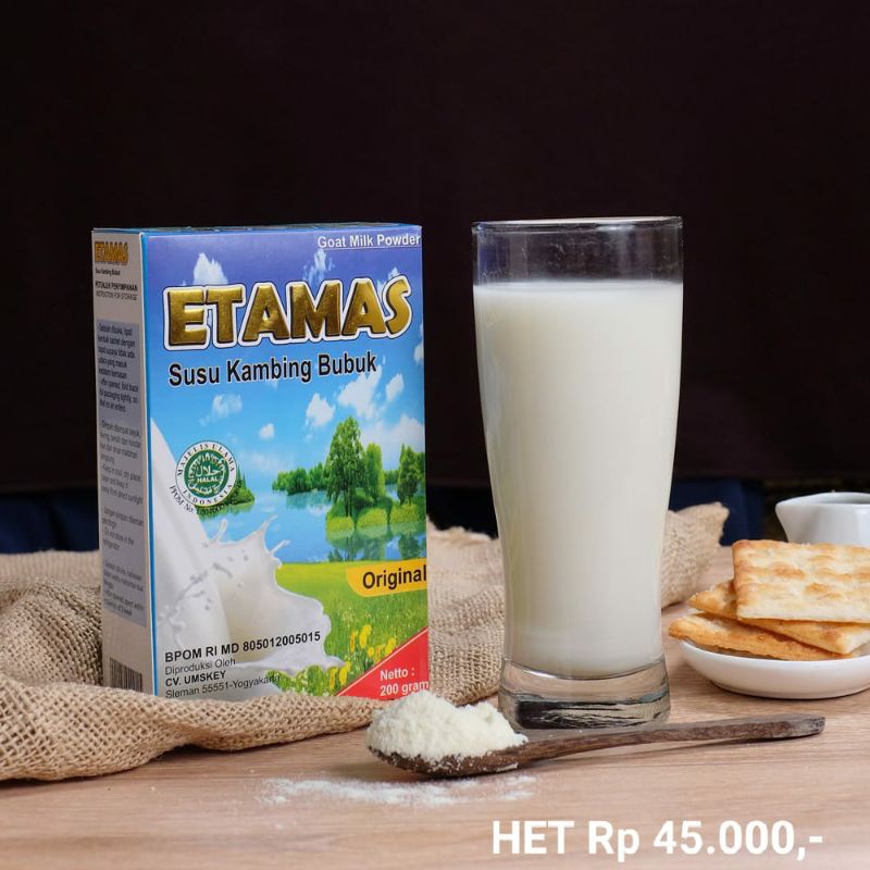 

Susu Kambing Etamas TIDAK BAU PRENGUS Dewasa dan Anak Etawa Goat Milk Susu Bubuk Original Grosir dan Eceran
