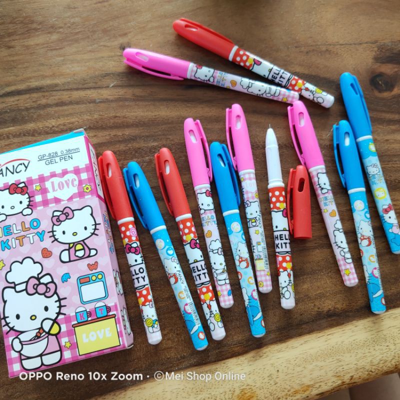 

ISI 12 PCS Pulpen Gel Karakter Kucing LUCU