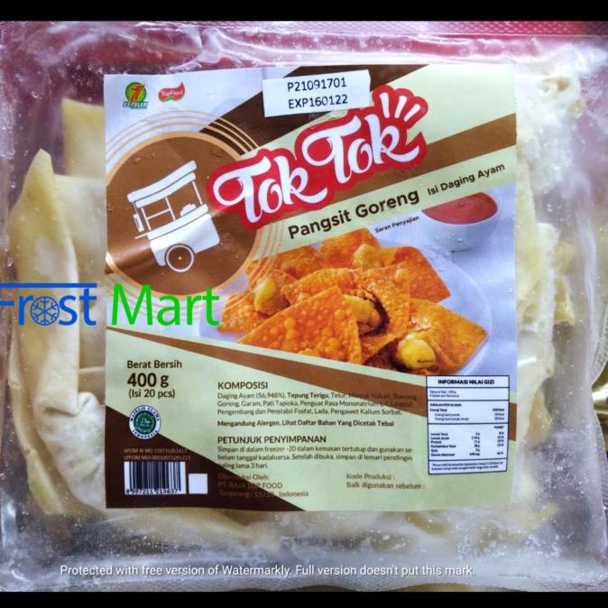 

Pangsit Goreng Tok2 400gr 20pcs CUCI GUDANG Kode 1412