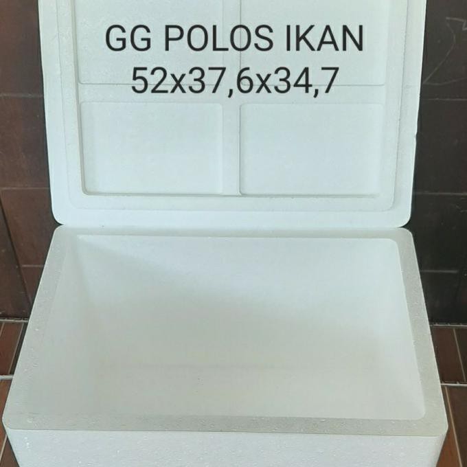 

✅Terlaris!! Box sterofoam GG Polos ikan 52 cm - Plastik