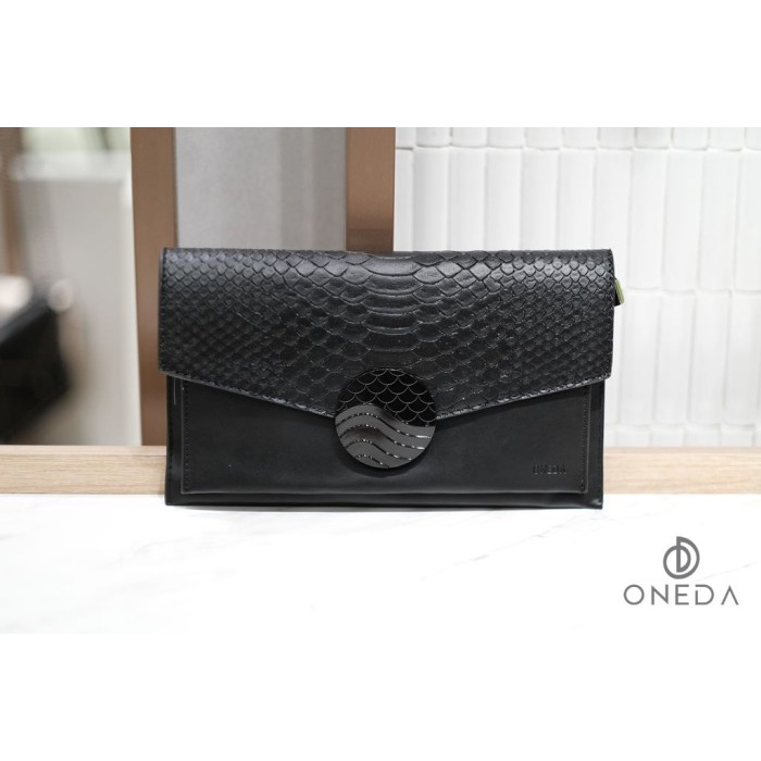 Oneda Tas Pesta Clutch Wanita #C701 - Hitam