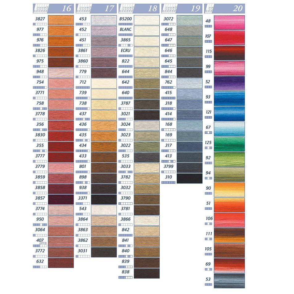 (SEDANG DISKON) Benang Sulam Katun DMC art.117 (Import)