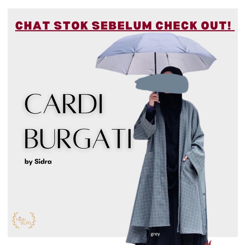 CARDI BURGATI | SIDRA | JAKET OUTER CARDIGAN MUSLIMAH