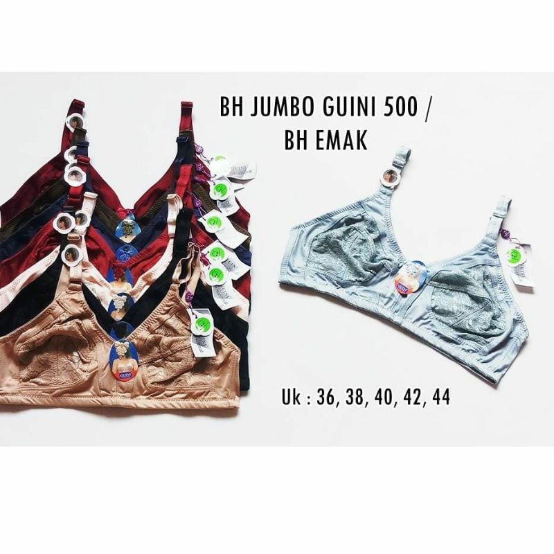 BH GUINI BRUKAT 500 /BRA IBU IBU BRUKAT /KAITAN 3/BH BRUKAT JUMBO TANPA KAWAT TANPA BUSA BRA GUINI 5