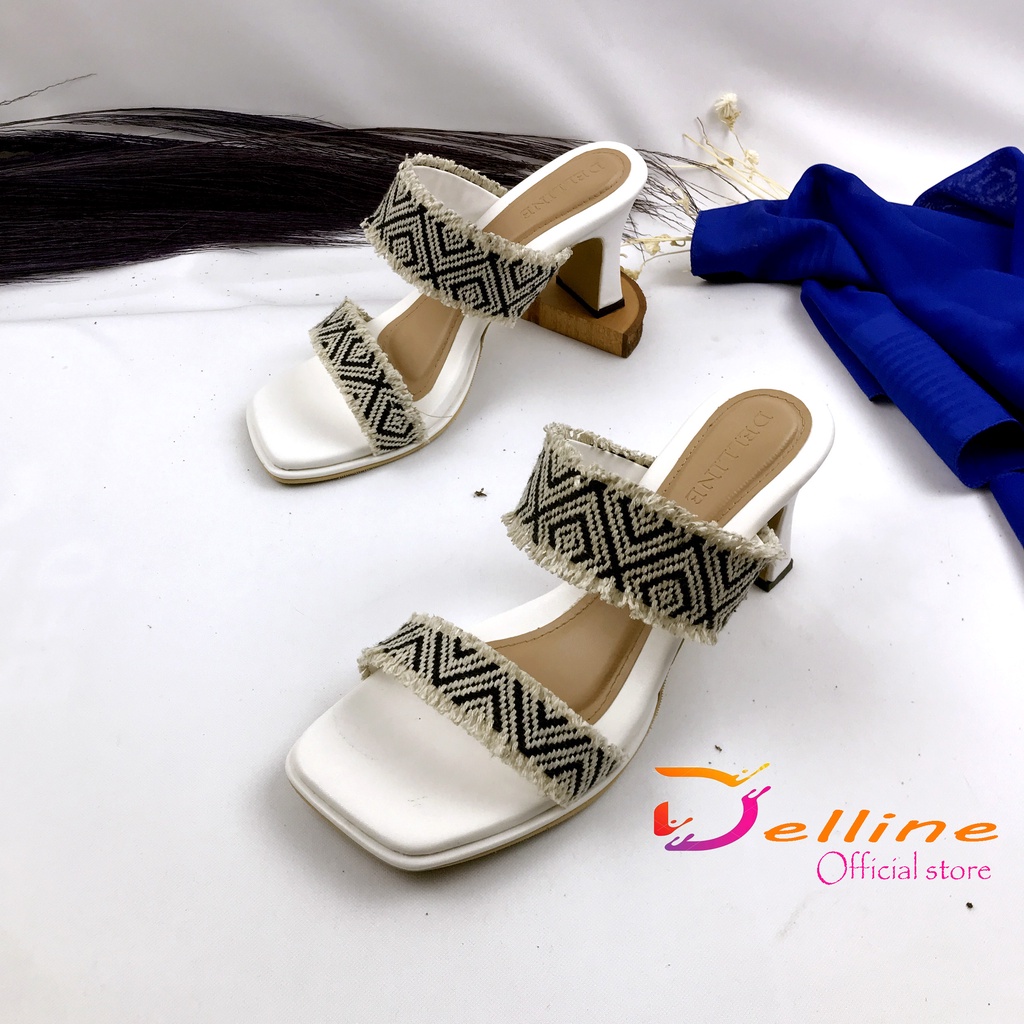 sendal wanita delline hak 7 cm Alene