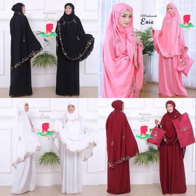 Mukenah cantik evie original by gallery syarifah Ready mewah
