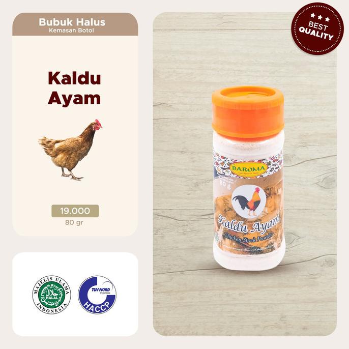 

bumbu Kaldu Ayam / Chicken Stock Powder 80g - Baroma Bumbu Rempah