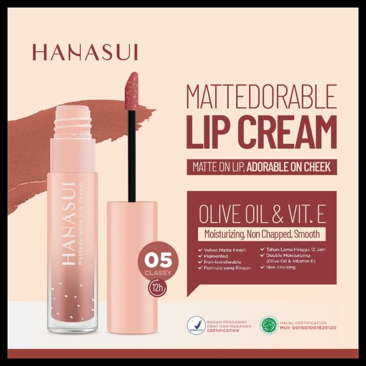 big sale hanasui mattedorable lipcream no.5 terlaris