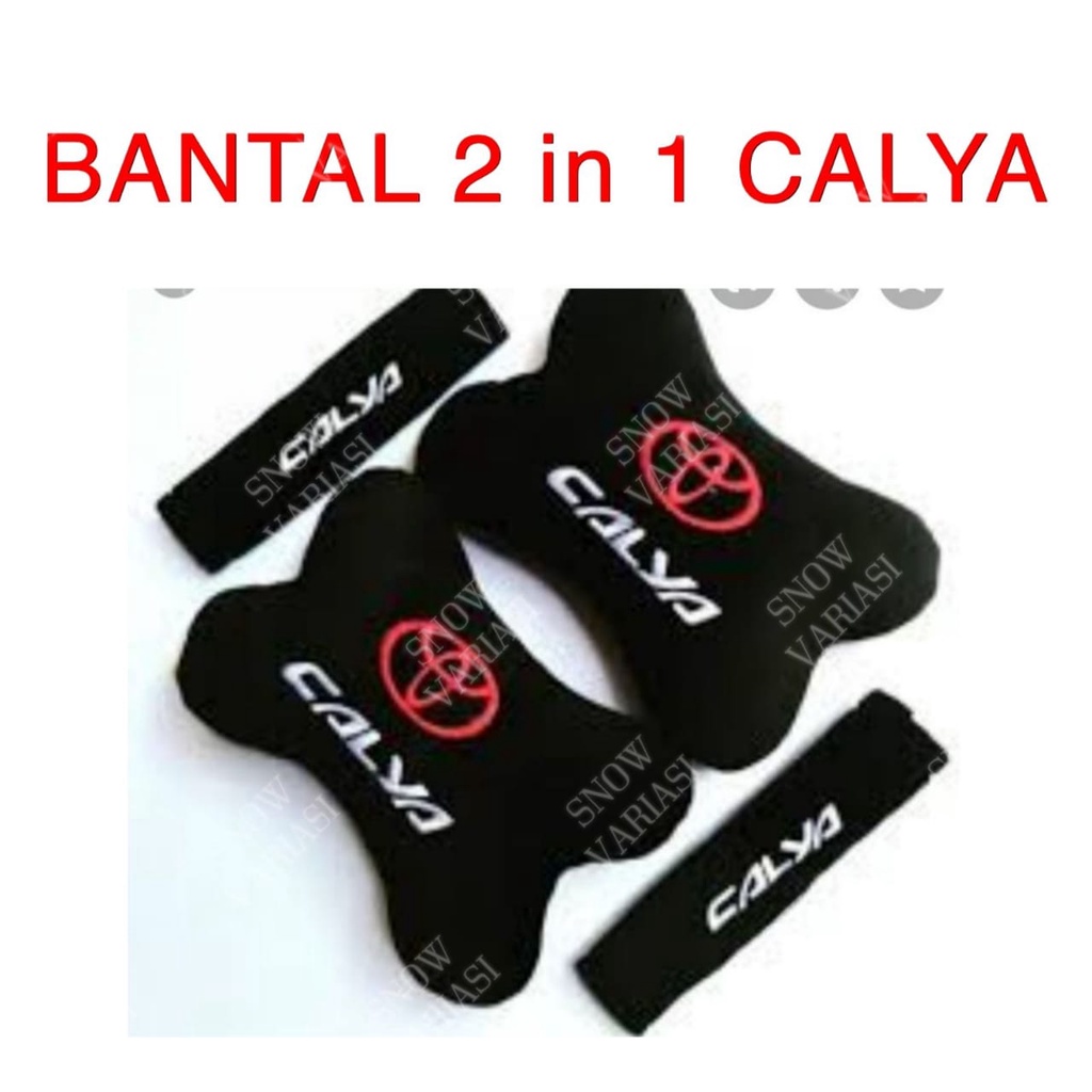 Bantal 2 in 1 Senderan Leher Mobil Calya Sigra Set