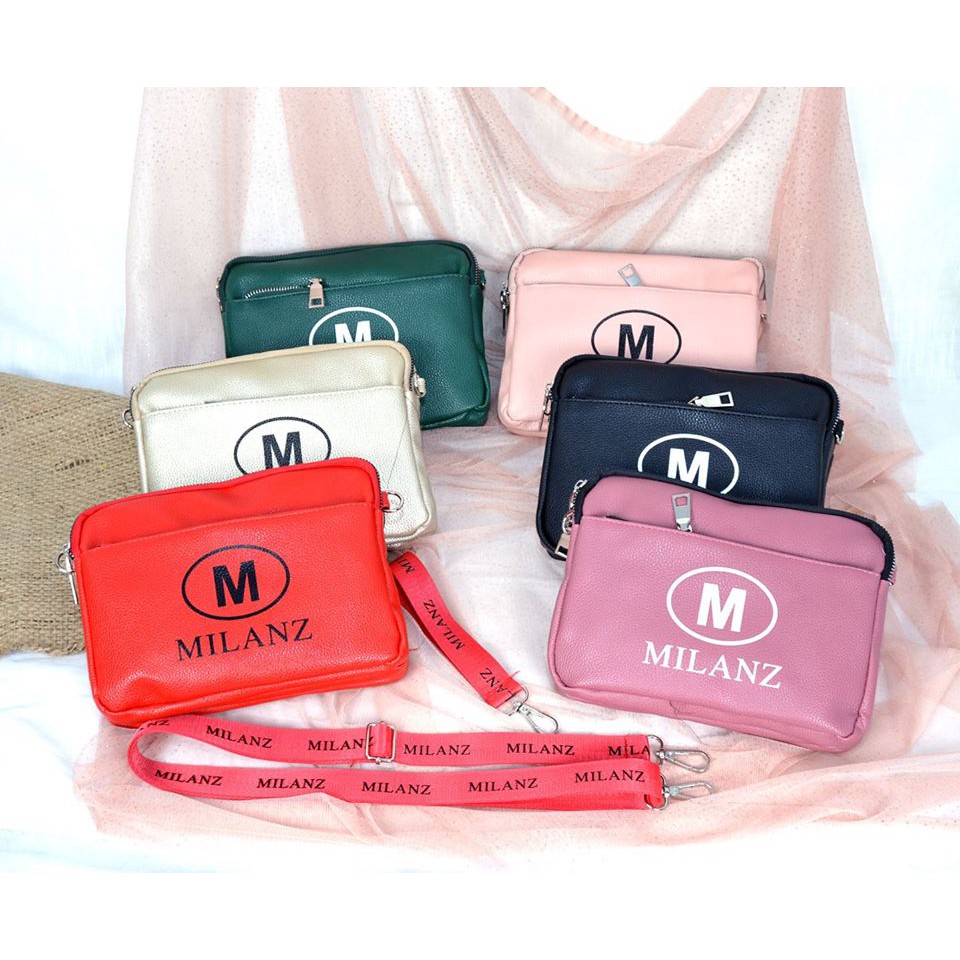 Tas selempang mini bisa tangan 2in1 muat handphone 3ruang 1451