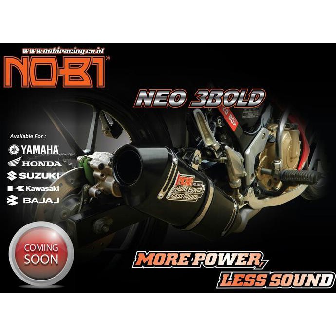 Knalpot Nobi / Nob1 Neo 3BOLD Mio M3 / S / Z / Soul GT AKS / Xride 125