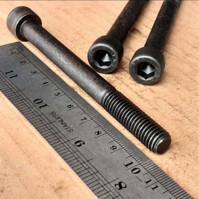 BAUT L M10X100 BAJA / BAUT L BAJA M10 x 100 / BAUT L BAJA M10X100 BAUT L 10X100 10CM KUNCI L8 / PANJ