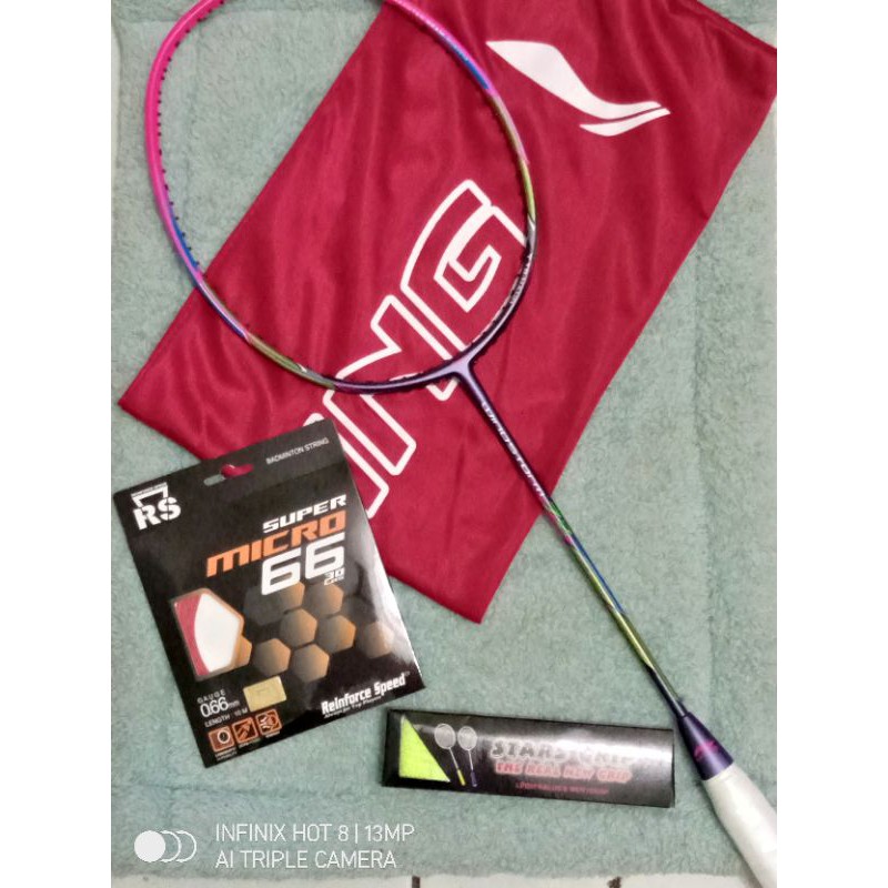 RAKET LINING WINSTROM 72 PAKET KOMPLIT