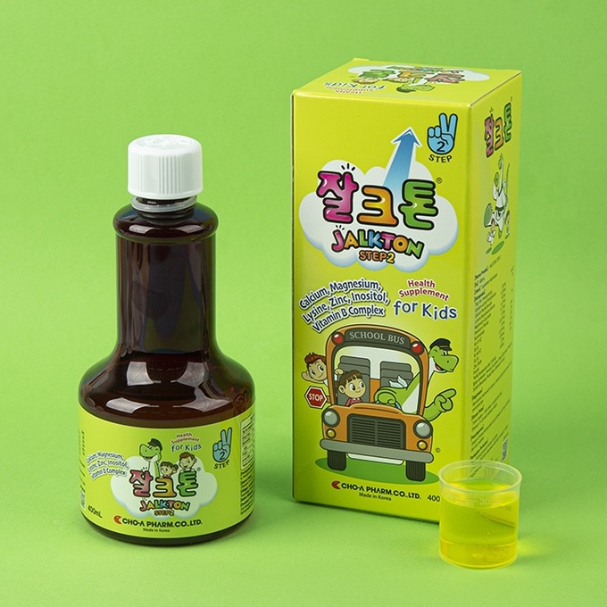 Jalkton - Suplemen Tumbuh kembang sirup anak rasa strawberry untuk usia 1- 7 tahun | STEP 1 dan 7 Tahun keatas/STEP 2 - 100ML