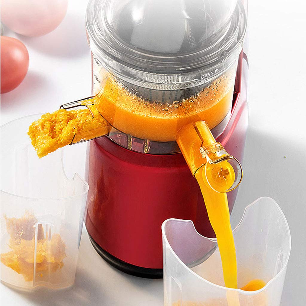 Slow Juicer Extractor RPM 65, Cold Press Juicer untuk Sayuran dan Buah, 95% Hasil Jus Cold Press Juicer Extractor dengan Motor Tenang &amp; Fungsi Mundur, Bebas BPA