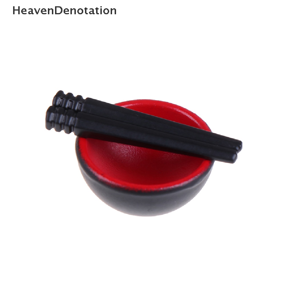 [HeavenDenotation] 10pcs/set 1/12 Miniature Dollhouse Chinese Dish Bowl Chopsticks Tableware Set