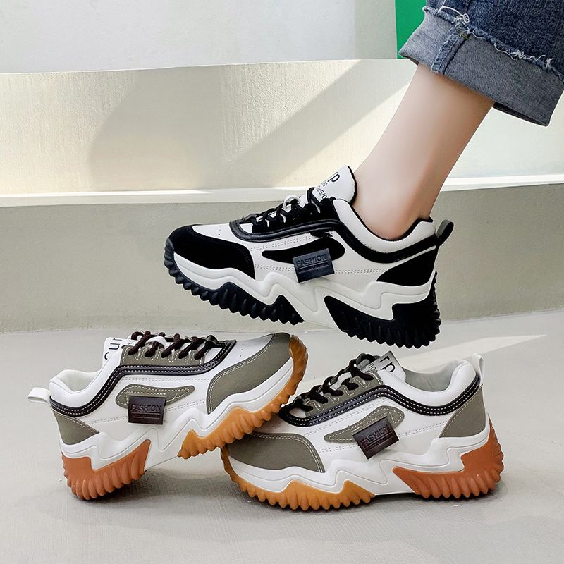 [GROSIR][COD] SEVEN_DAY SEPATU SNEAKERS WANITA KOREA IMPORT SPORT SHOES HITAM H-783