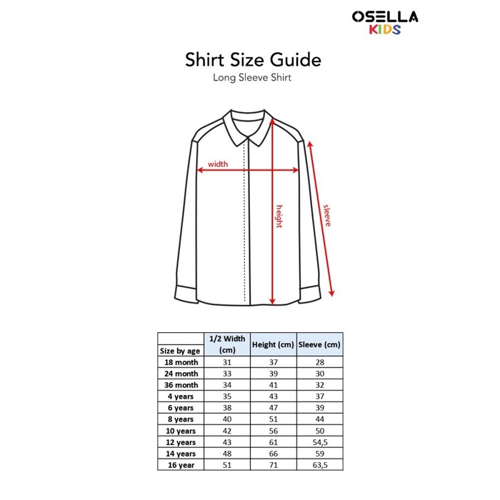 Osella Baju Anak Laki-Laki Kemeja Lengan Panjang Koko Stripe Blue-5