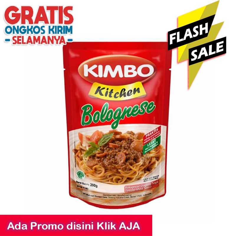 

saus spaghetti Kimbo Kitchen Bolognese 200 gr saus spageti