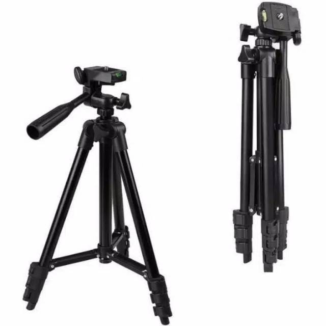Tripod 3120 / 3210 FULL BLACK 1Meter + Holder U Universal Weifeng