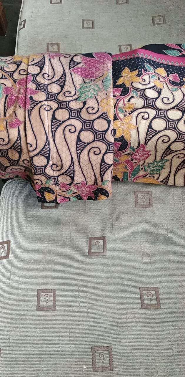 Kemeja Batik Panjang Slimfit Premium Dobby Dby Dobi Dobbi Parang Merah Kuning Hitam 723897 Cap 72