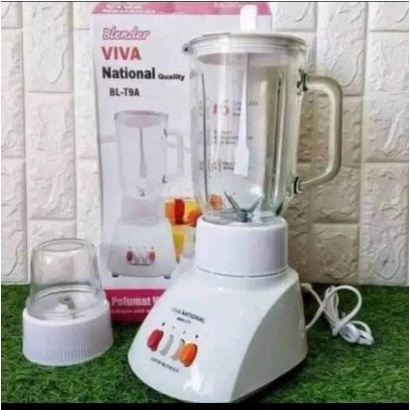Blender National Viva  2in1 Gelas Kaca  3 kecepatan hemat listrik Murah best Quality