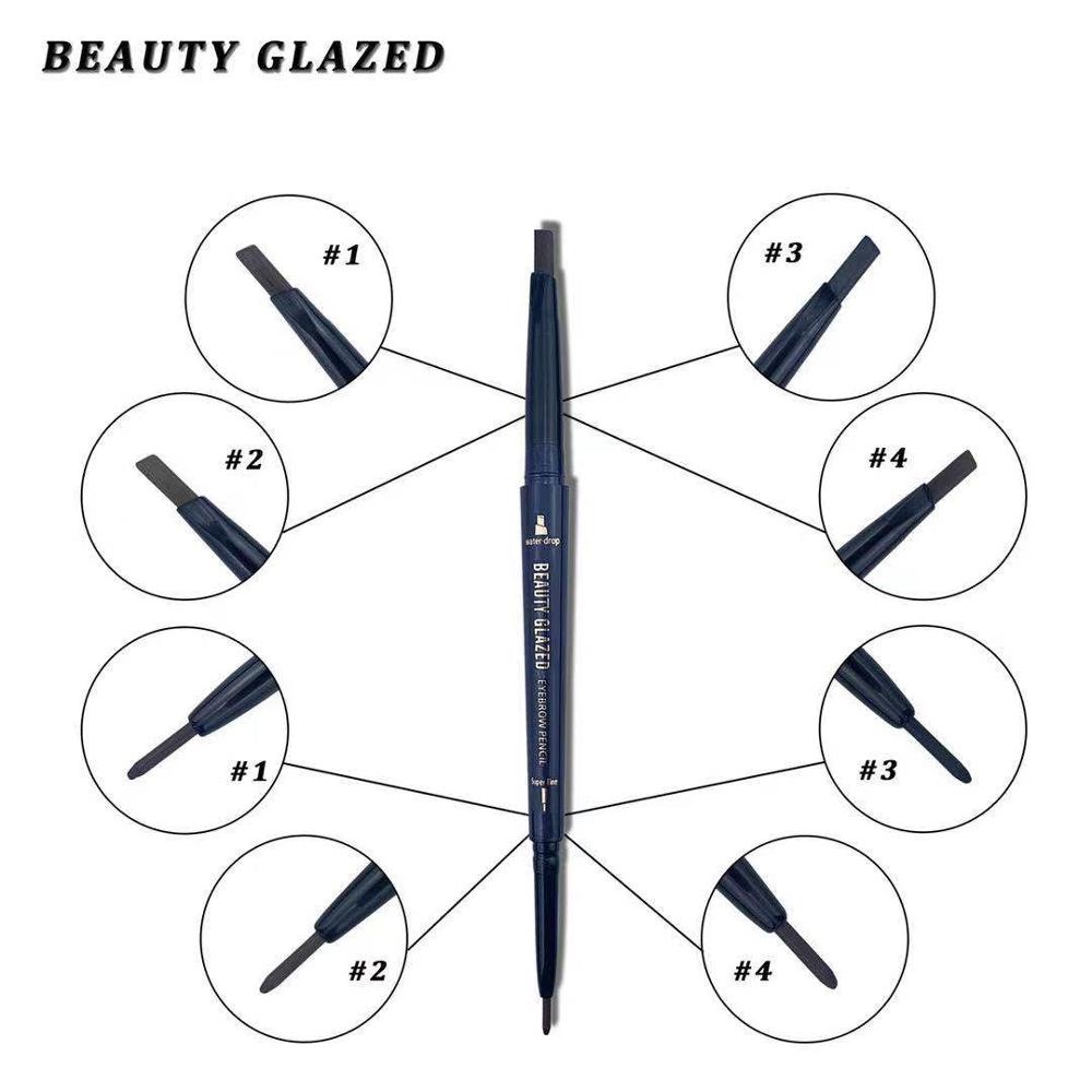 BEAUTY GLAZED Double Head Eyebrow Pencil BEAUTY GLAZED Automatic Eyebrow BEAUTY GLAZED Pensil Alis BEAUTY GLAZED