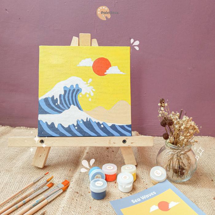 

Painting Kit By Numbers Sea Waves Murah Meriah Ready