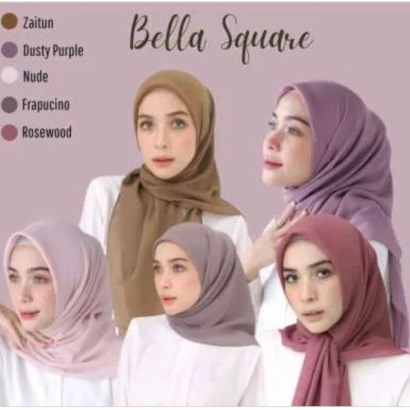 JILBAB SEGIEMPAT BELLA SQUARE POLOS//JILBAB SEGIEMPAT POLOS//JILBAB SEGIEMPAT MURAH//JILBAB SEGIEMPA