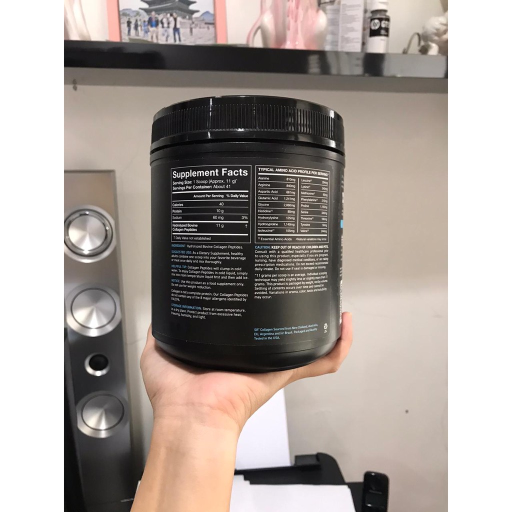 COLLAGEN PEPTIDES HYDROLYZED TYPE I &amp; III COLLAGEN 454 G