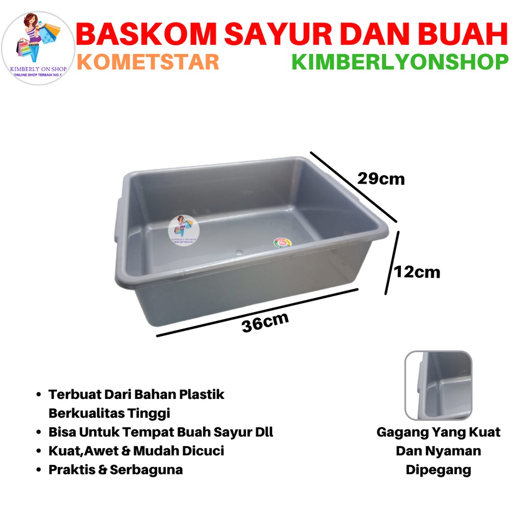Kimberlyonshop Baskom Plastik Serbaguna Korea Platinum KometStar