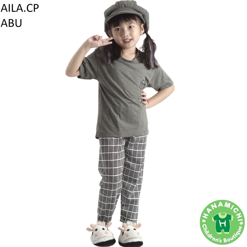 Hanamichi AILA.CP Setelan Baju Tidur Anak Lengan Pendek