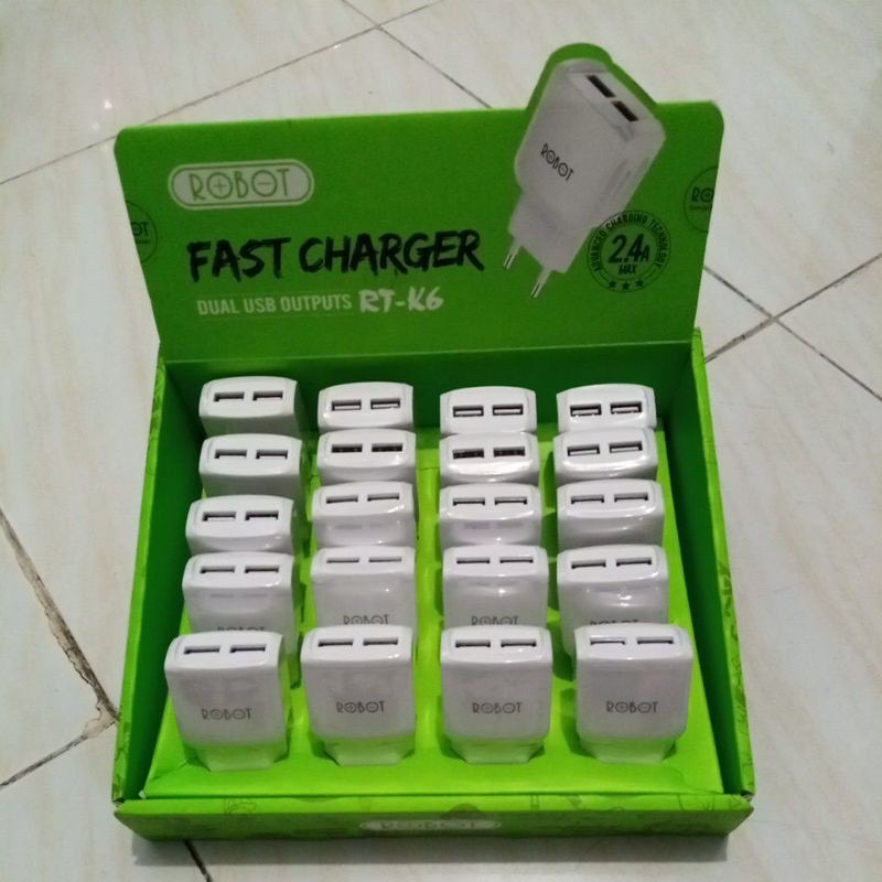 Batok Charger ROBOT RT K6 per pcs