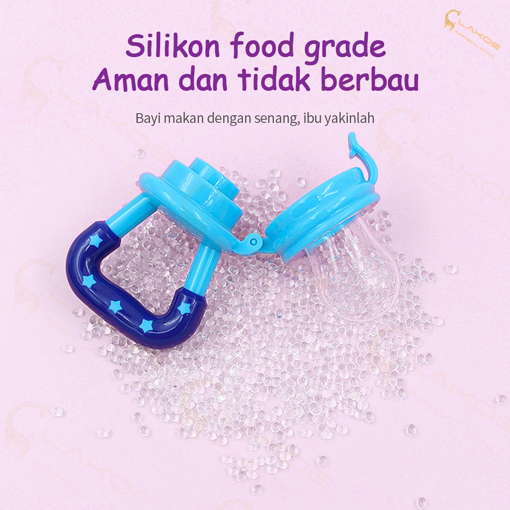 LAKOEOFFICIALMALL Dot Buah Bayi Bahan silikon empeng buah bayi-7