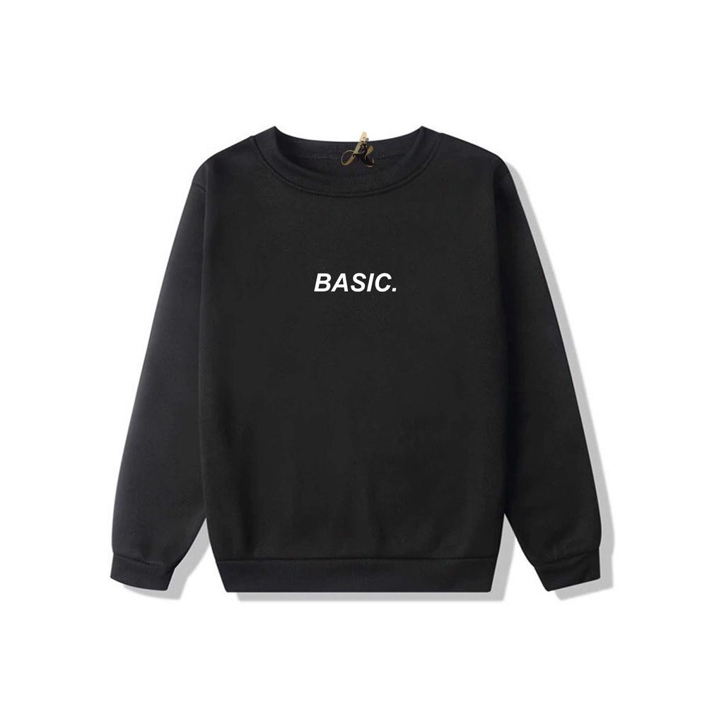 SWEATER OVERSIZE CREWNECK BASIC STREETWEAR  SWEATSHIRT PRIA DAN WANITA